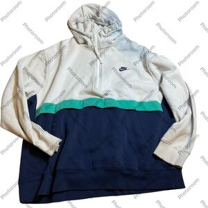 Nike White‎ Fleece Hoodie